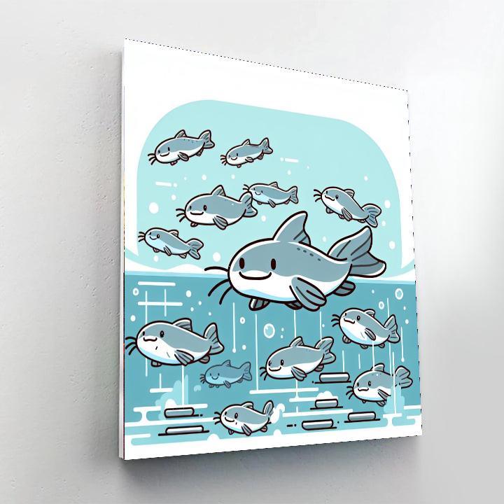 Charming Catfish Capers Paint By Color