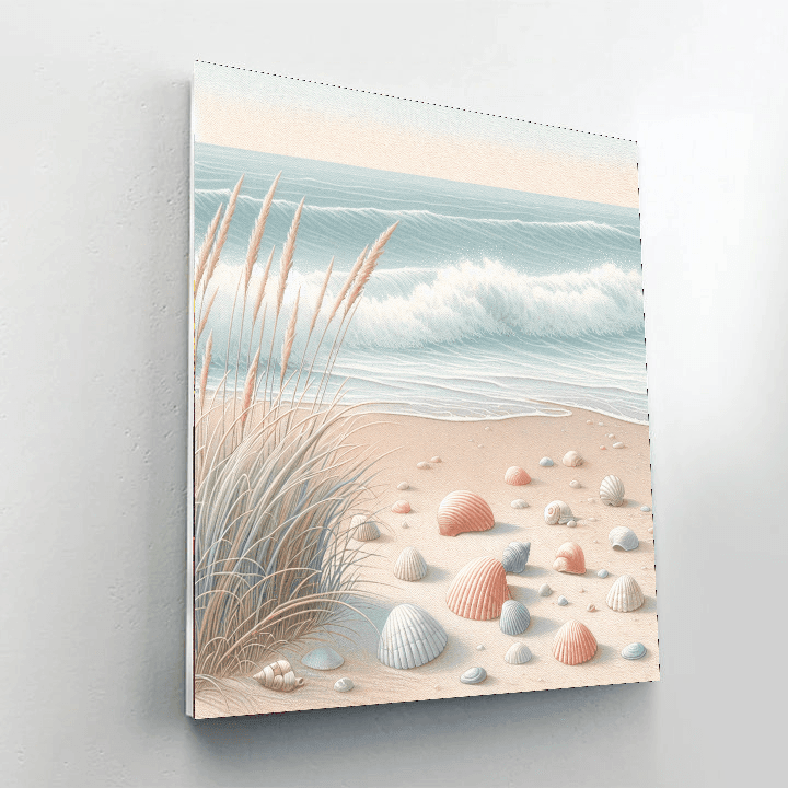Charming Ocean Shoreline Paint By Color