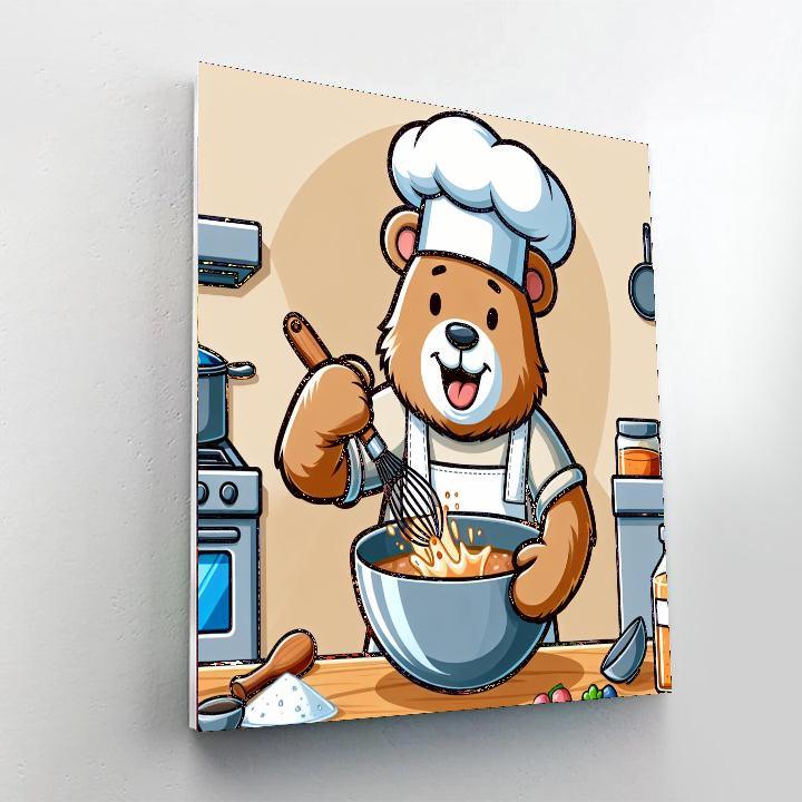 Culinary Quest With Chef Bear Paint By Color