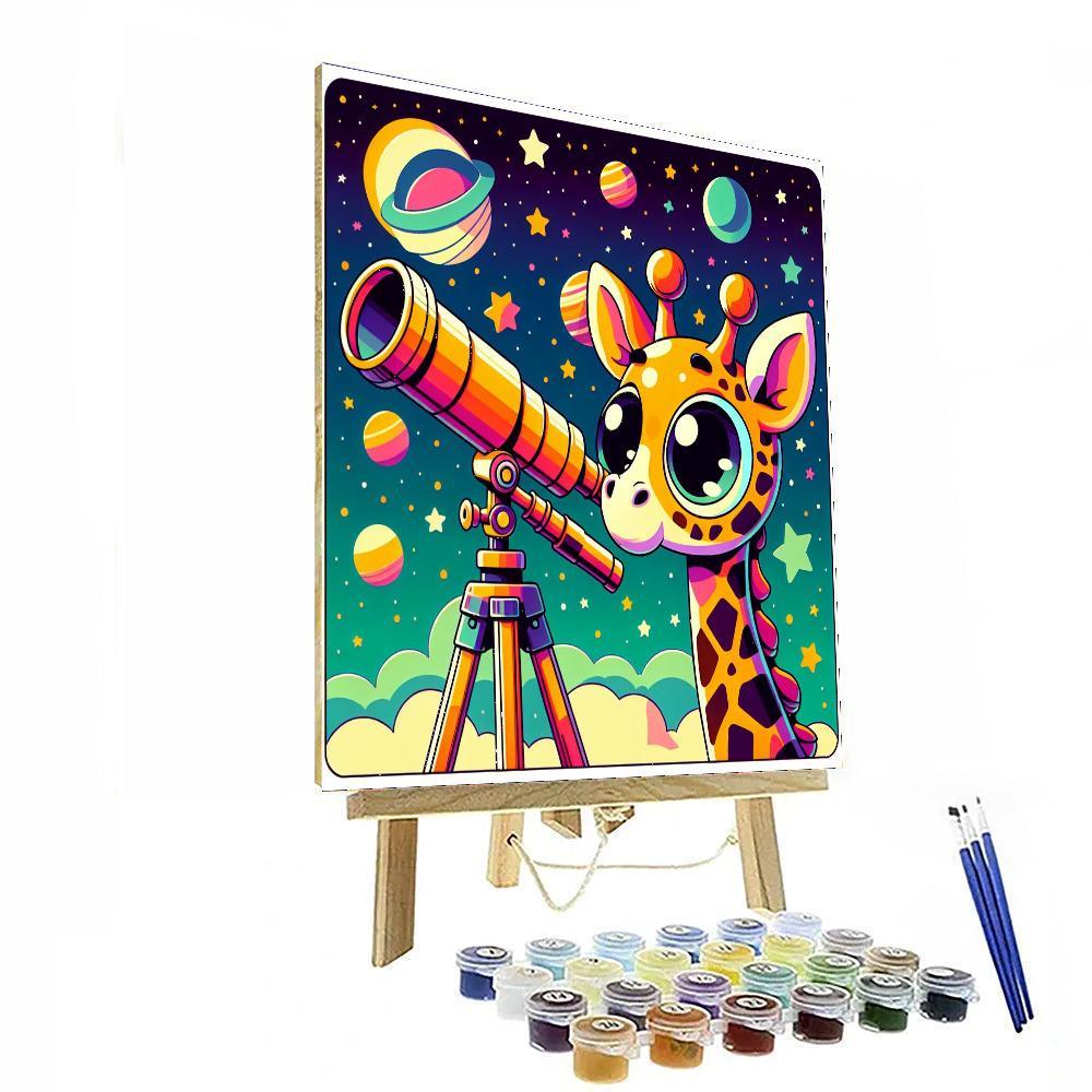 Galaxy Giraffe Glimpse Paint By Color