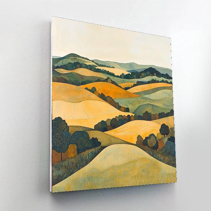 Nandalal Bose Inspired Serenity Of The Indian Countryside  Painting Number Kit