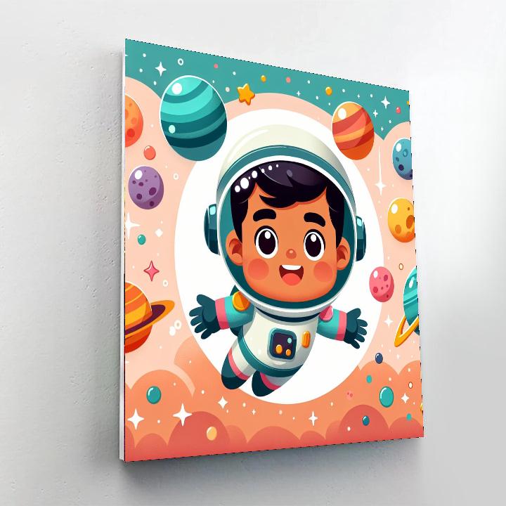 Friendly Space Explorer Numbered Painting Kits