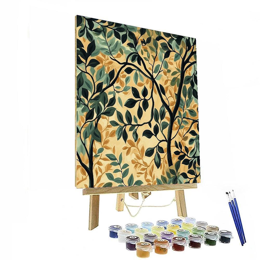 Nandalal Bose Inspired Whispers Of The Ancient Grove  Paint By Number