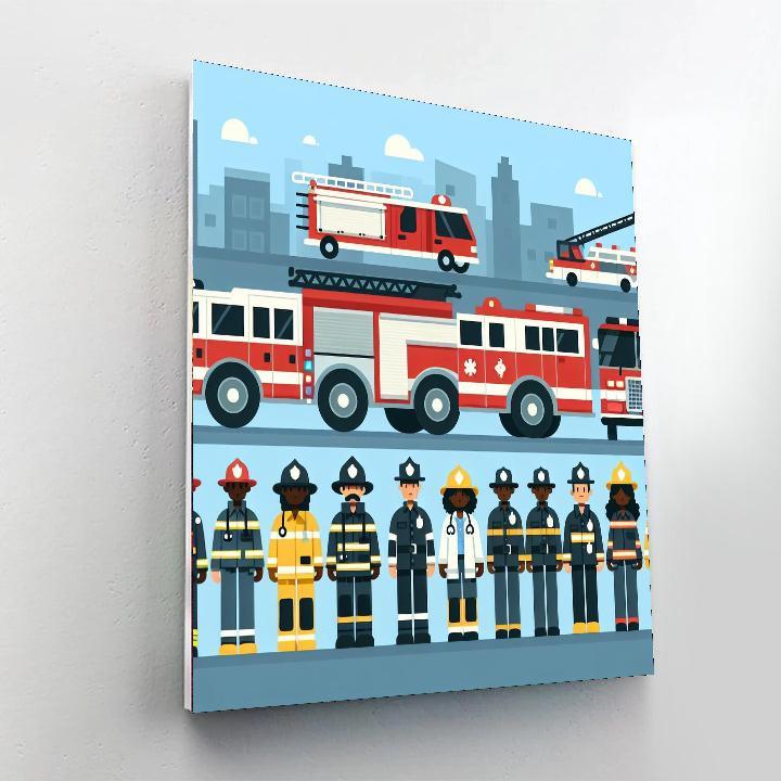 Heroic Rescue Squad Numbered Painting Kits