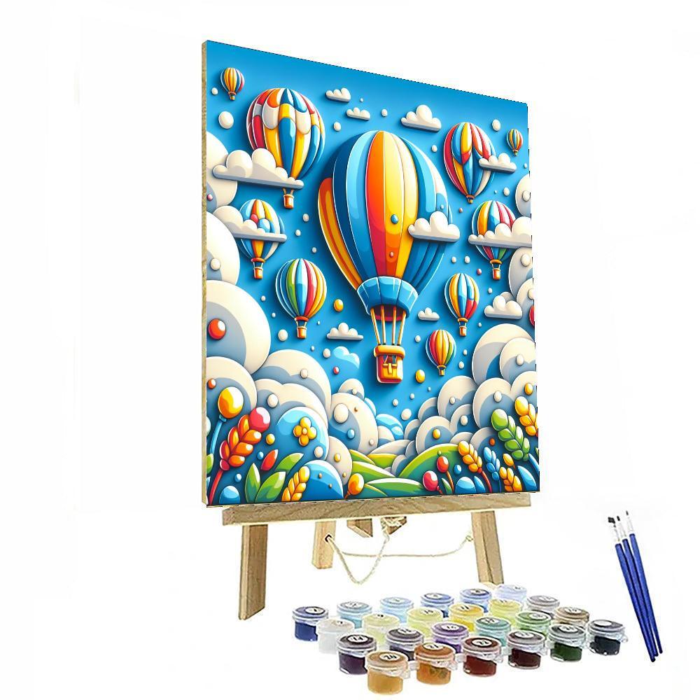 Fanciful Balloon Festival Paint By Color