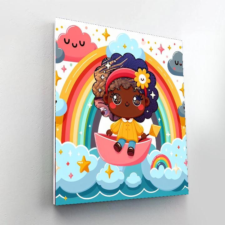 Sailing On Cloud Nine DIY Paint By Numbers