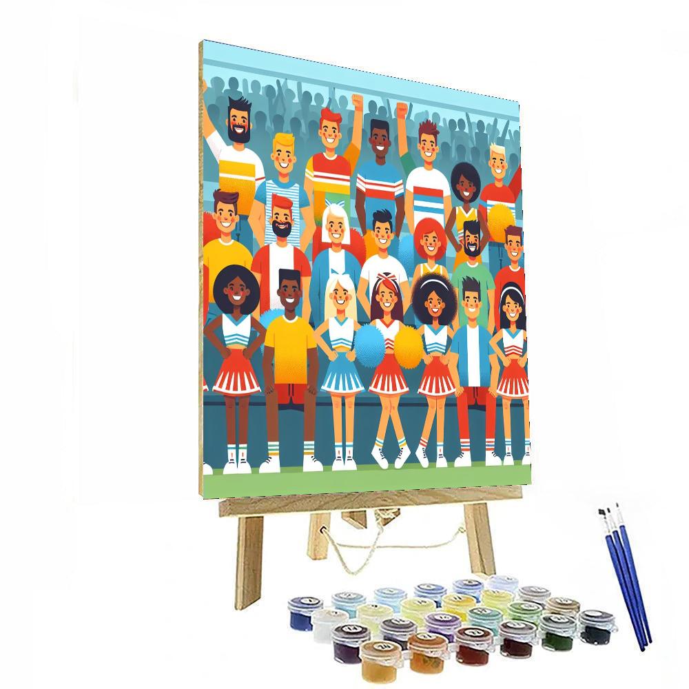 Bubblegum Cheer Squad DIY Paint By Numbers