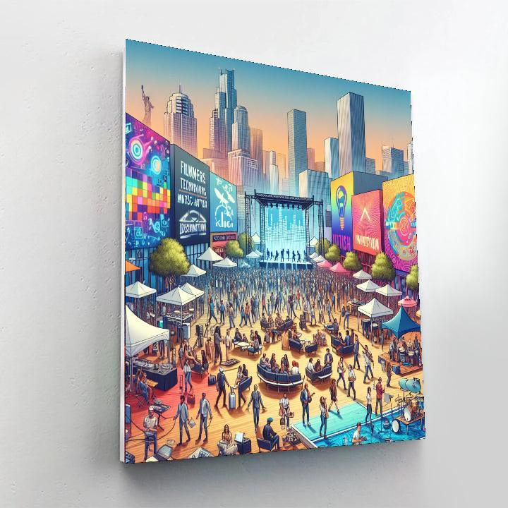 South By Southwest (sxsw) - Usa Paint By Numbers