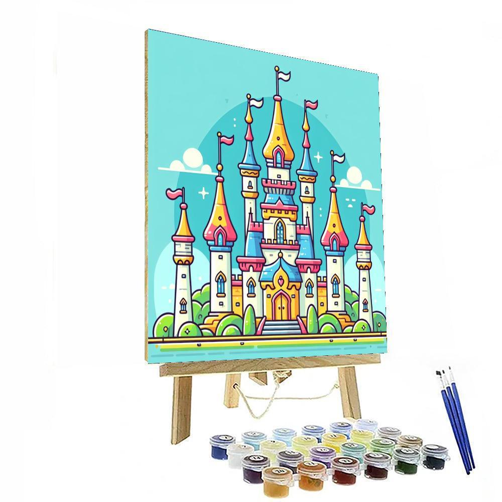 Whimsical Fairy Castle Paint By Color