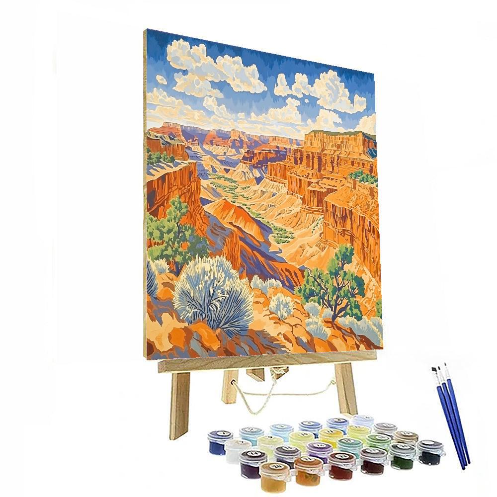 Georgia O'Keeffe Inspired Majestic Canyon Views  Paint By Numbers