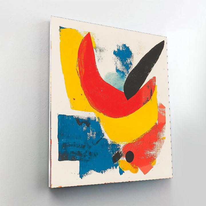 Joan Miró Inspired Emotions In Motion  Painting Number Kit