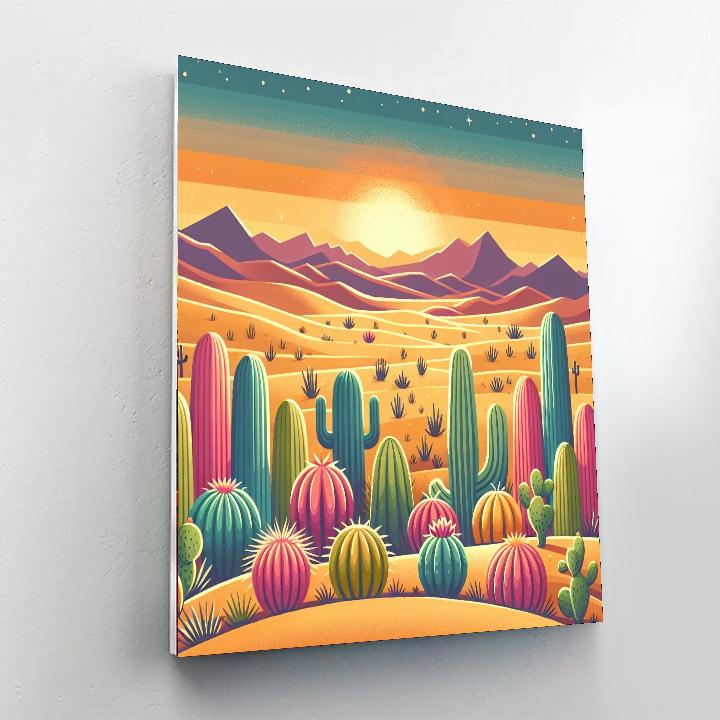 Dreamy Desert Scene Painting Number Kit