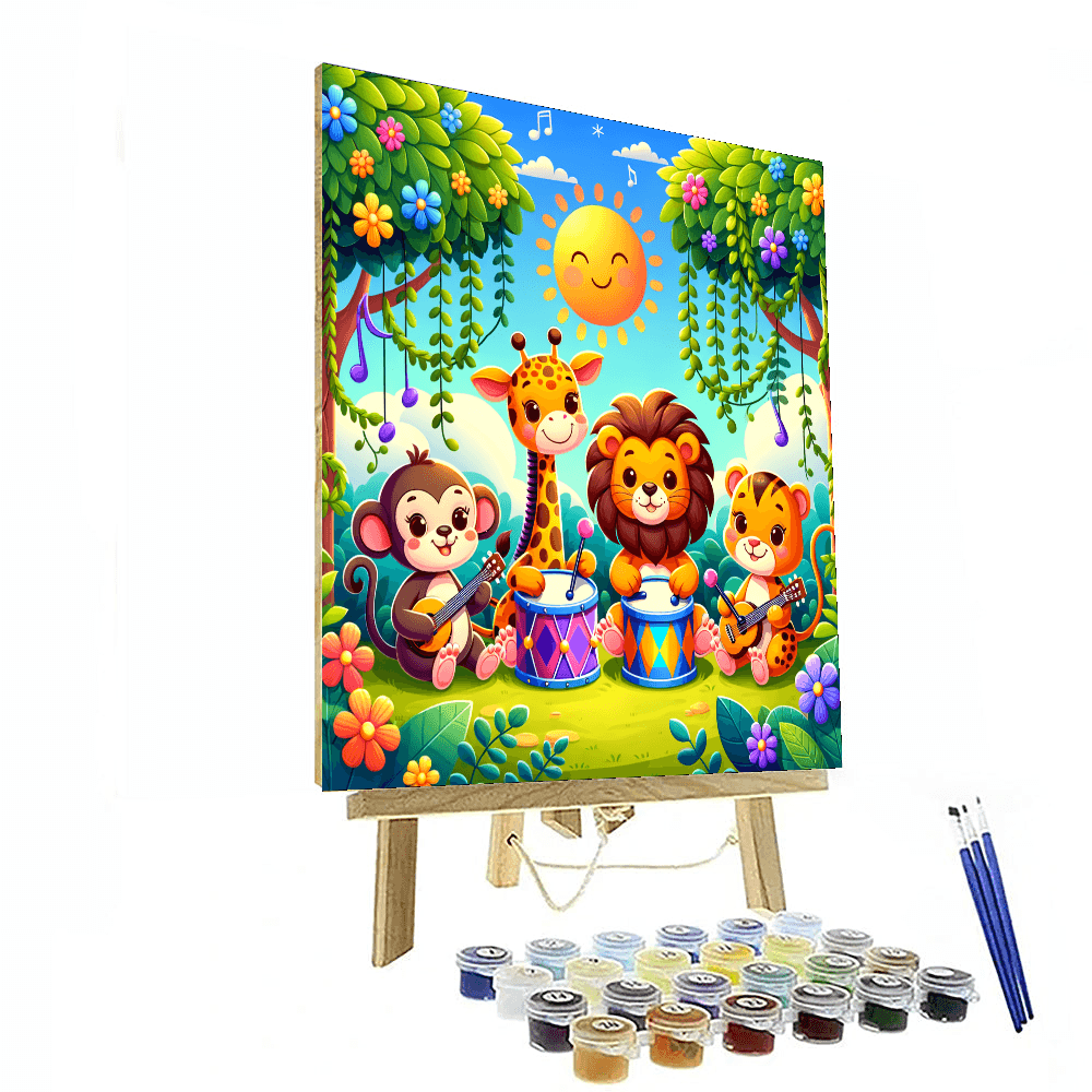 Jolly Jungle Jam DIY Paint By Numbers