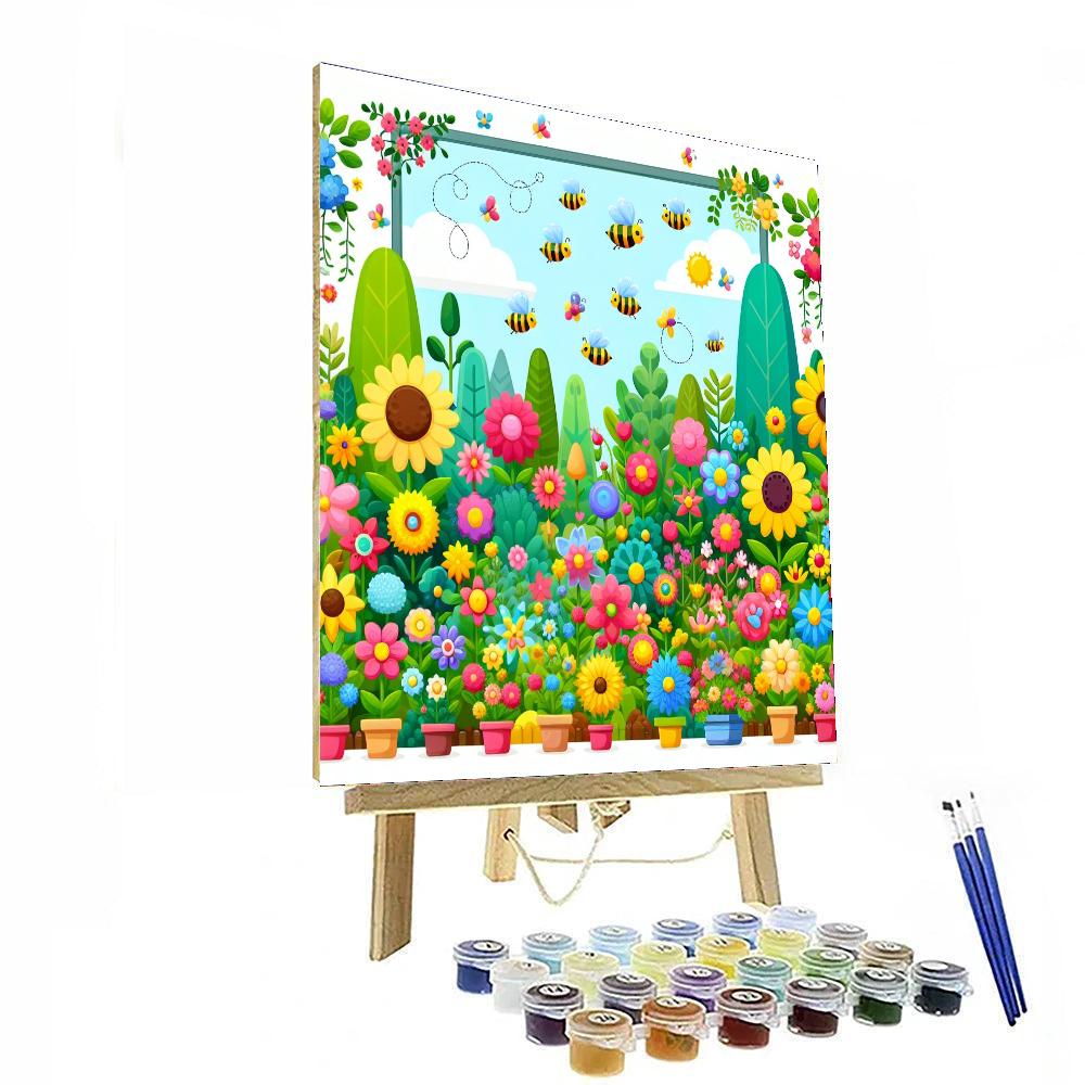 Cheerful Garden Fiesta Paint By Color