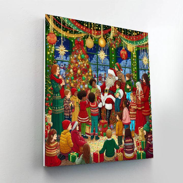 Harrods Christmas Grotto - United Kingdom Numbered Painting Kits