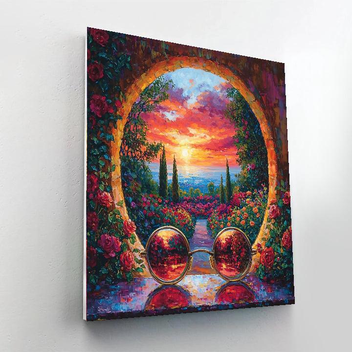 Through Rose-tinted Glasses Paint By Color