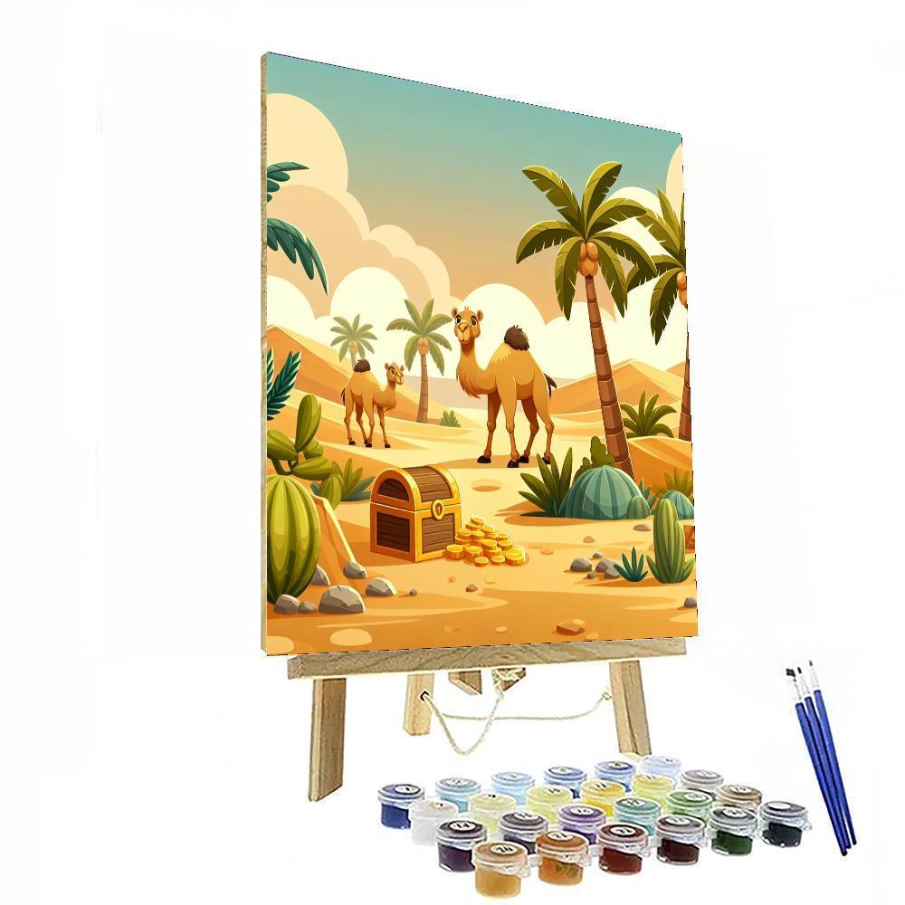 Desert Oasis Quest Paint By Numbers Art