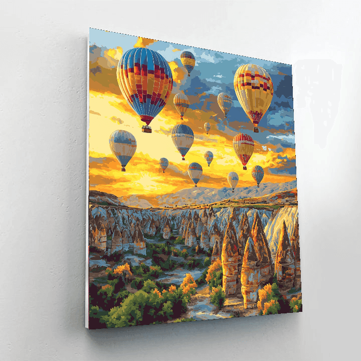 Cappadocia Hot Air Balloon DIY Paint By Numbers