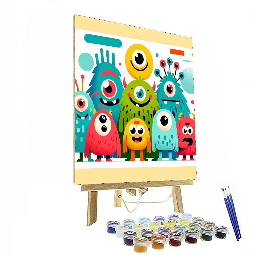 Fantastic Monster Mash Number Painting