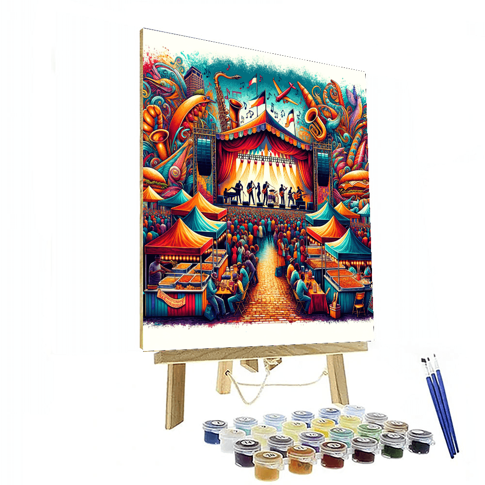 The New Orleans Jazz & Heritage Festival - New Orleans, Usa Painting By Numbers Kit