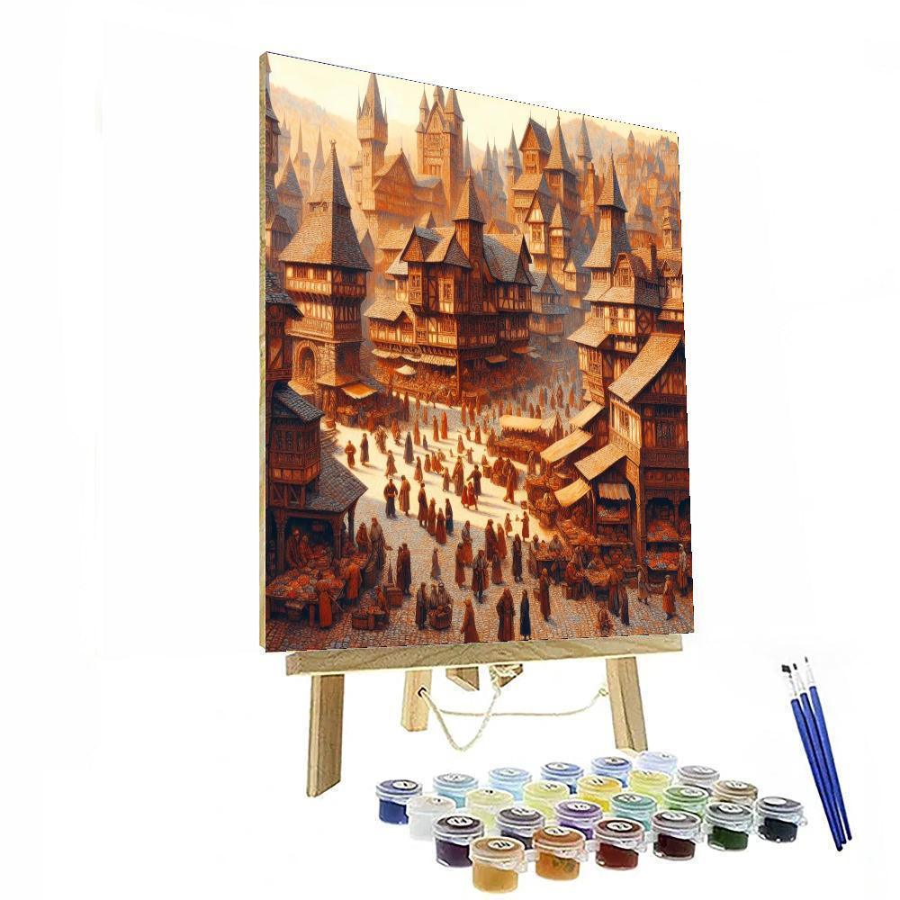 Historical Town Square - DIY Painting By Numbers Kit – Artistry Rack