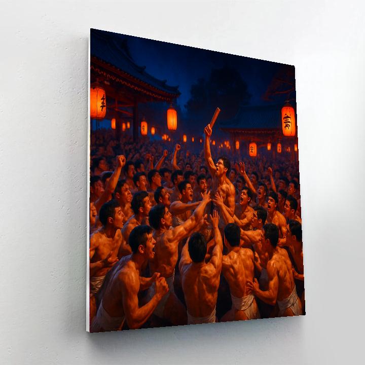 Hadaka Matsuri - Okayama, Japan Paint By Color