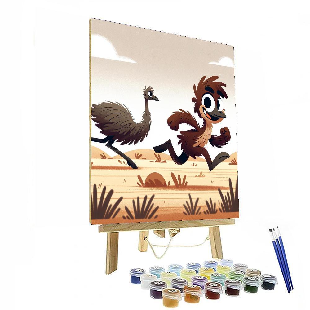 Energetic Emu Paint By Numbers Kits