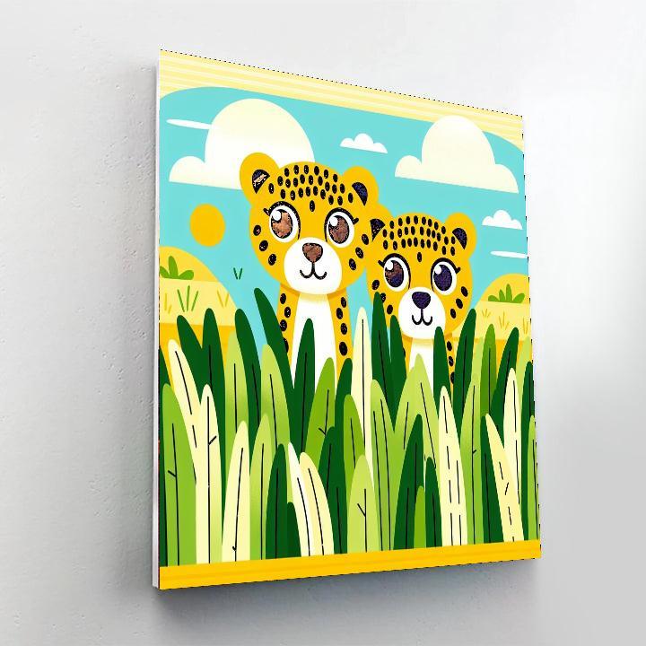 Curious Cheetahs Paint By Number