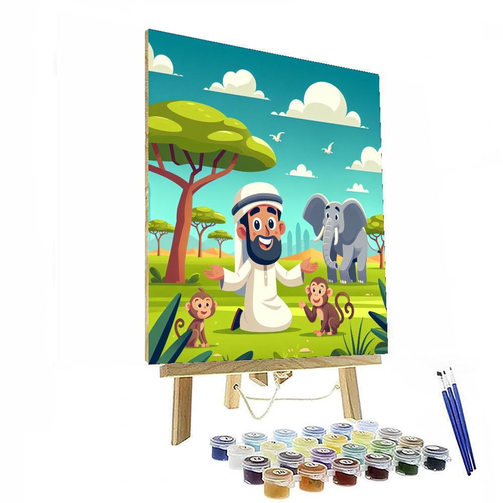 Safari Wildlife Quest Number Painting