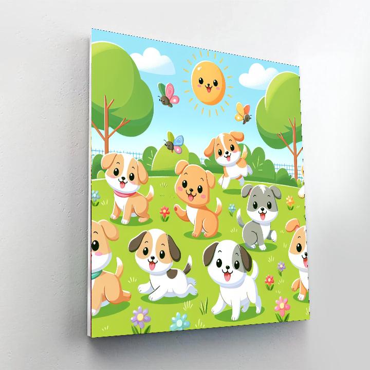 Puppy Adventures Number Painting