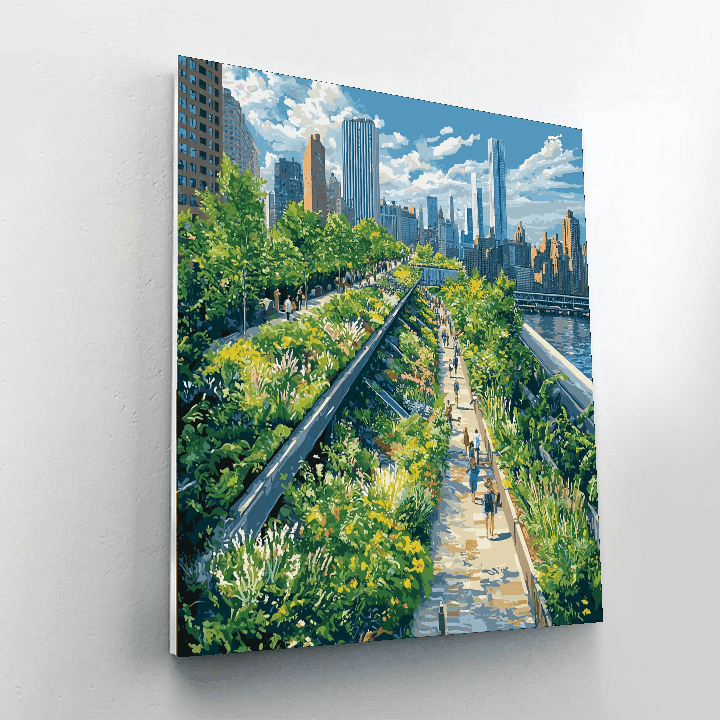High Line Park DIY Paint By Numbers