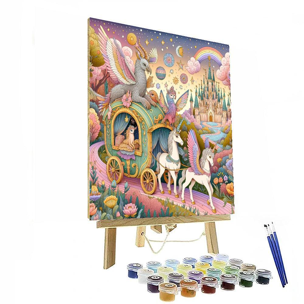 Fantasy Kingdom Caravan Paint By Numbers Art