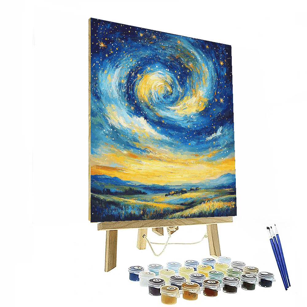 Vincent Van Gogh Inspired Under The Starry Sky  Paint By Numbers Art