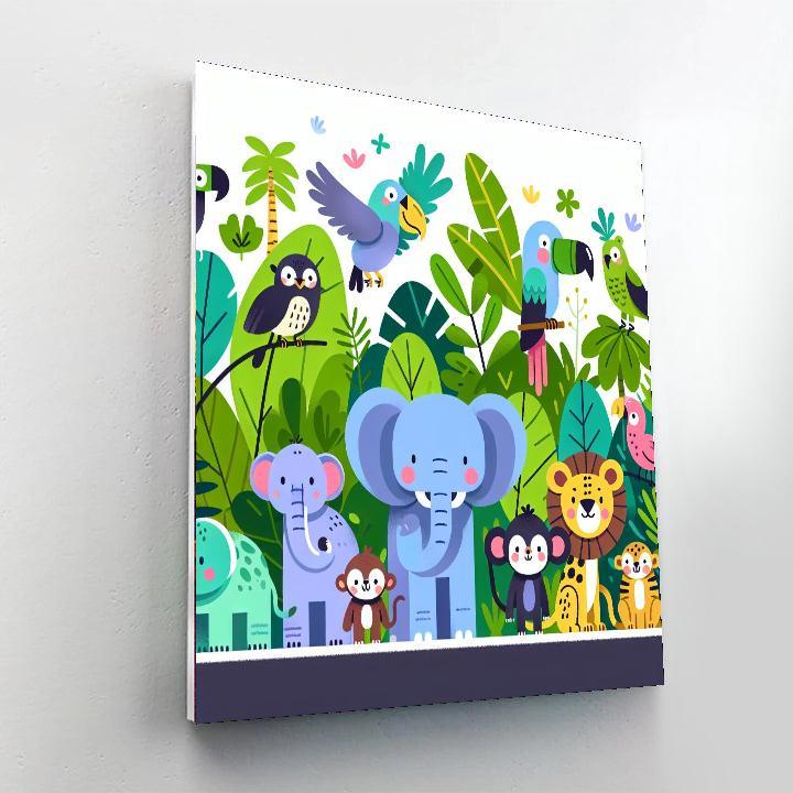 Jungle Parade Fiesta Numbered Painting Kits