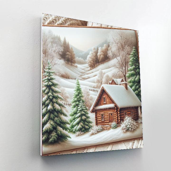 Rustic Winter Charm Numbered Painting Kits