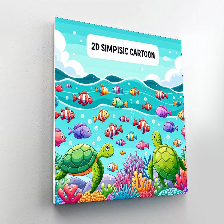 Aquatic Ocean Discovery Numbered Painting Kits