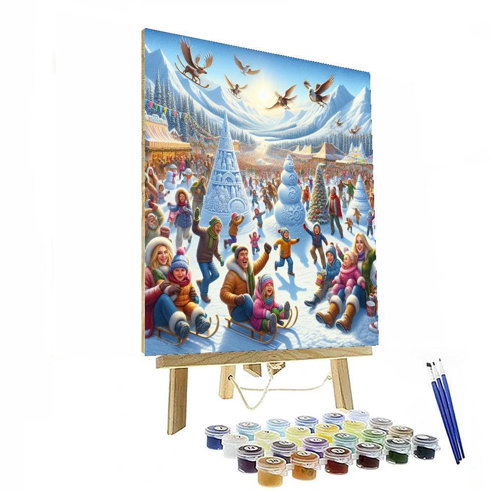 Snowfest - United States Painting Number Kit