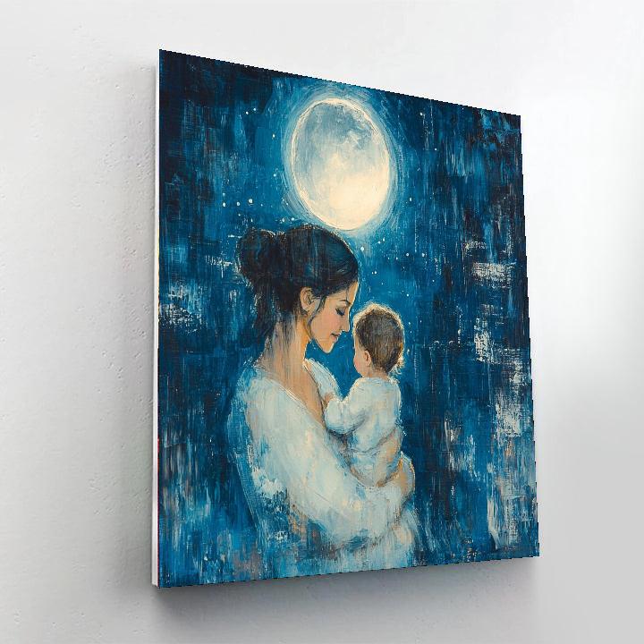 Moonlit Motherhood Numbered Painting Kits