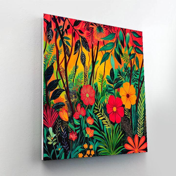 Frida Kahlo Inspired Nature's Resilience Symphony  Painting By Numbers Kit