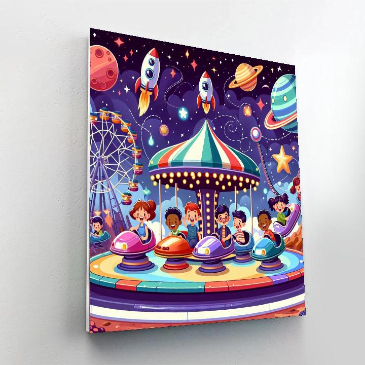 Cosmic Adventure Park Paint By Number