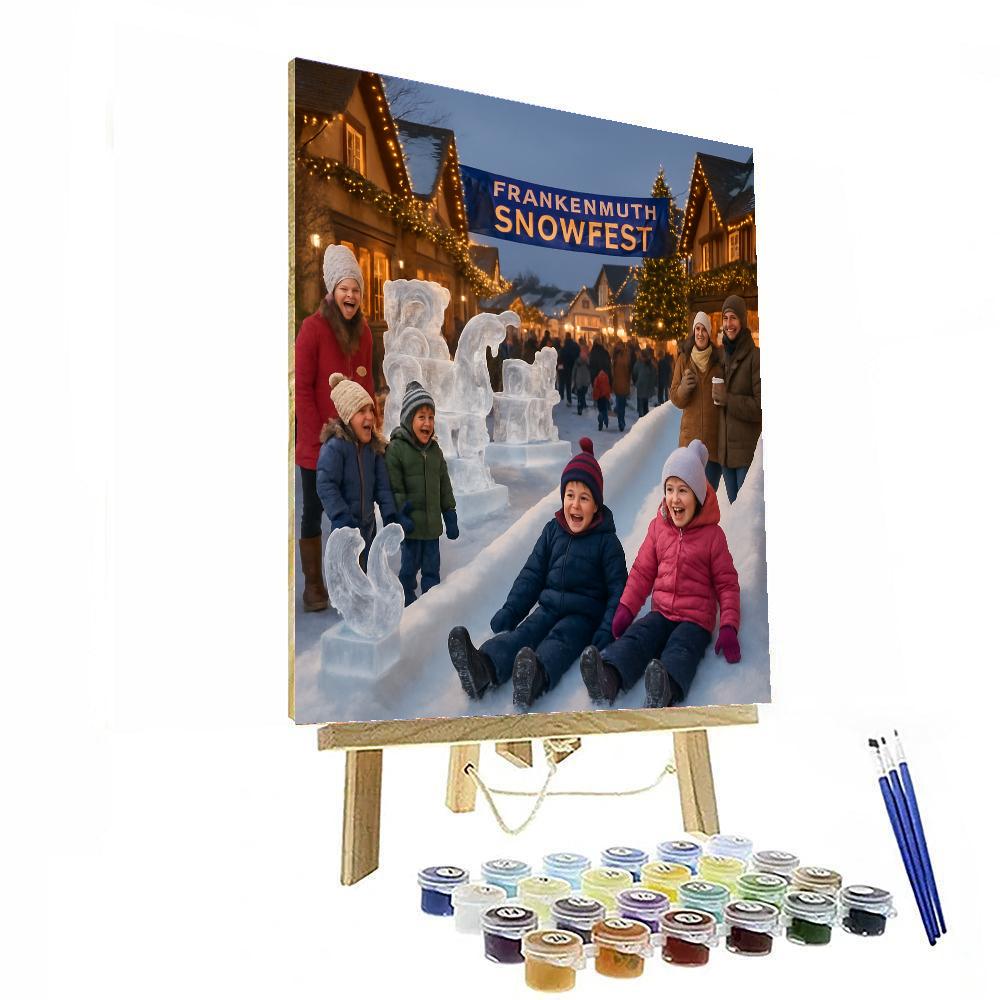 Frankenmuth Snowfest - Usa Paint By Numbers Kits