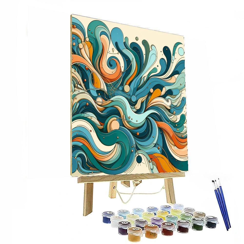 Abstract Embrace Paint By Number