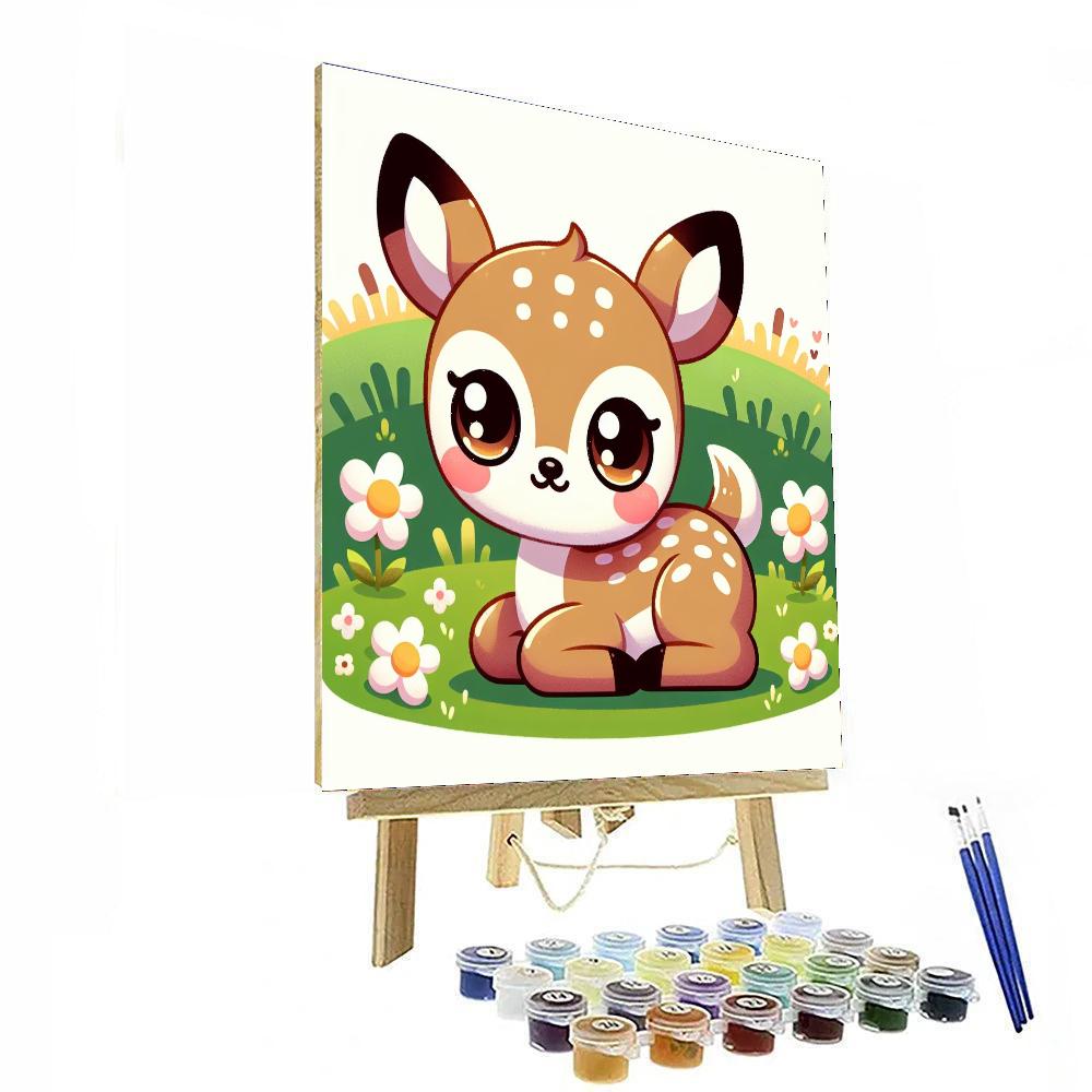 Fanciful Fawn Paint By Numbers Art