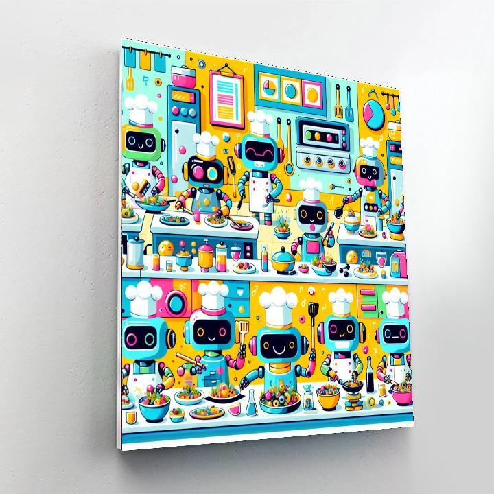 Robot Chef Extravaganza Paint By Color