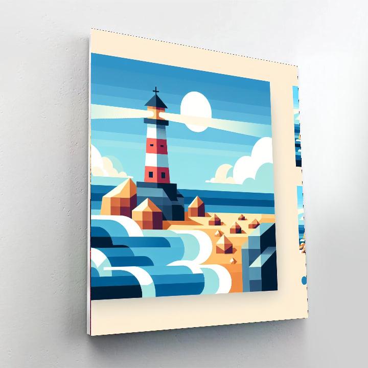 Lively Lighthouses Numbered Painting Kits