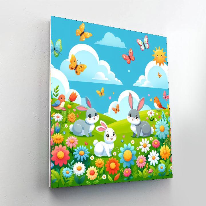 Adventure In A Flower Meadow Paint By Numbers