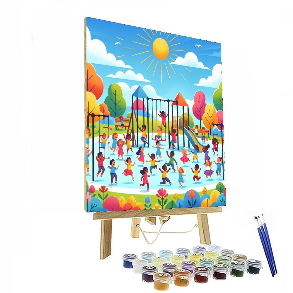 Fun At The Playground Paint By Numbers Kits