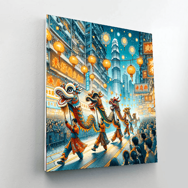 Lunar New Year Parade - Hong Kong Painting By Numbers Kit