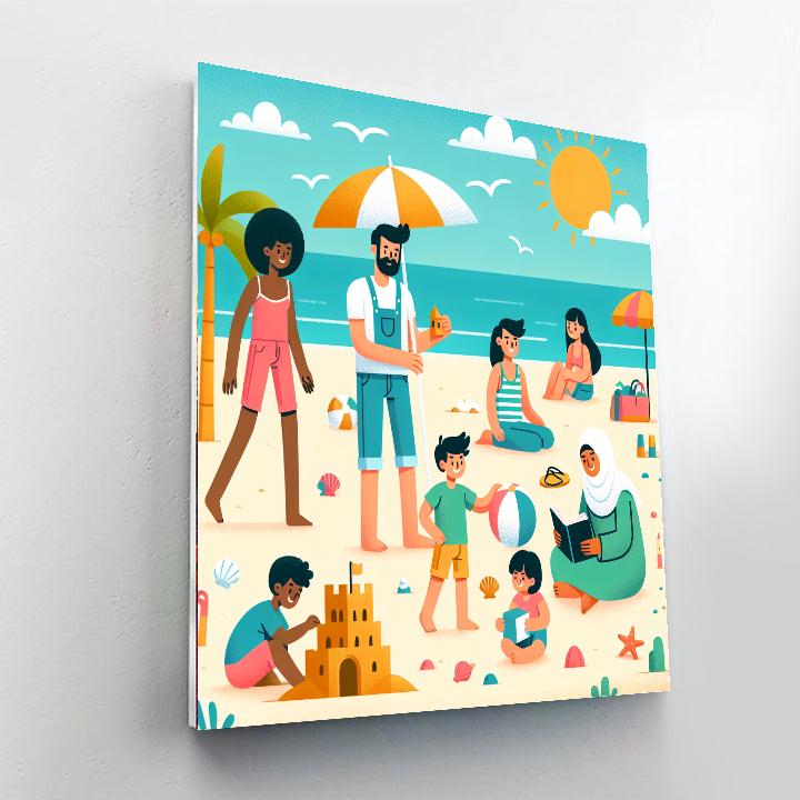 Sunny Seashore Soiree Paint By Color