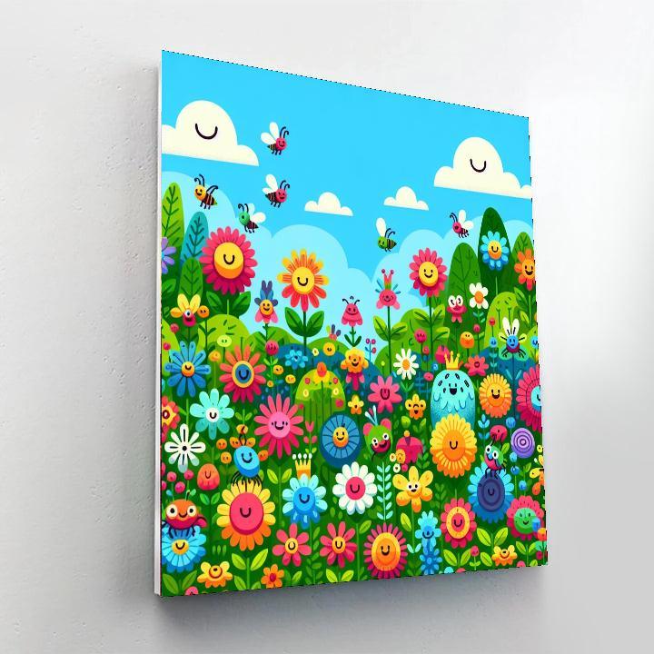 Giggly Garden Paint By Number